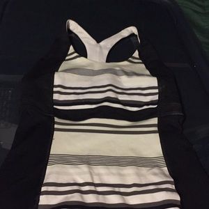 Black and gray tank top exercise